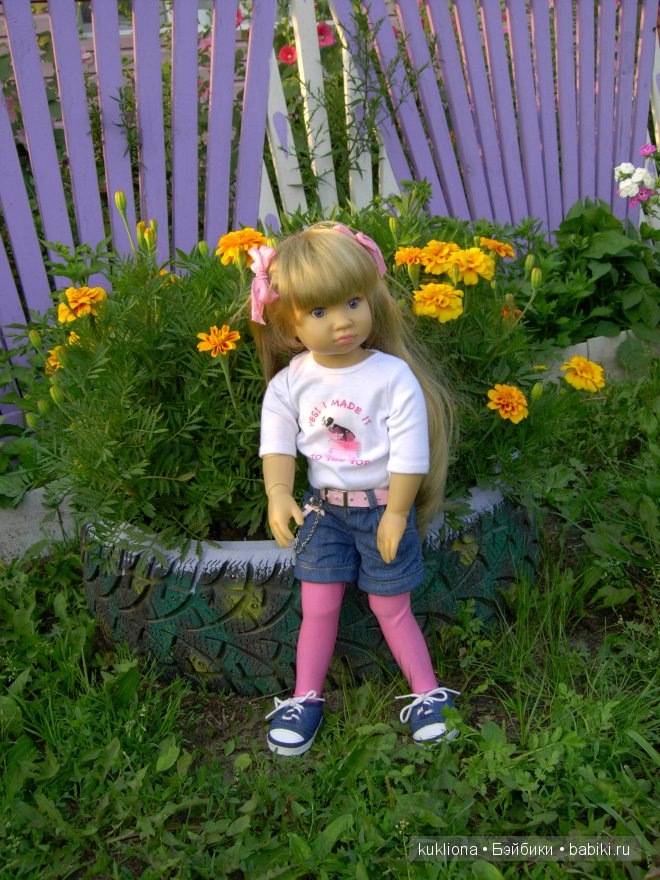 Марейка и цветы. Кукла Mareike Kidz ‘n’ Cats, Sonja Hartmann