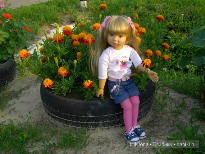Марейка и цветы. Кукла Mareike Kidz ‘n’ Cats, Sonja Hartmann (фото 10)