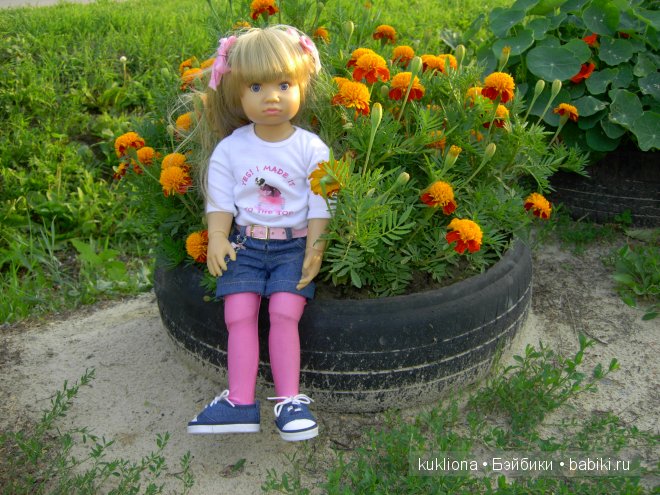 Марейка и цветы. Кукла Mareike Kidz ‘n’ Cats, Sonja Hartmann