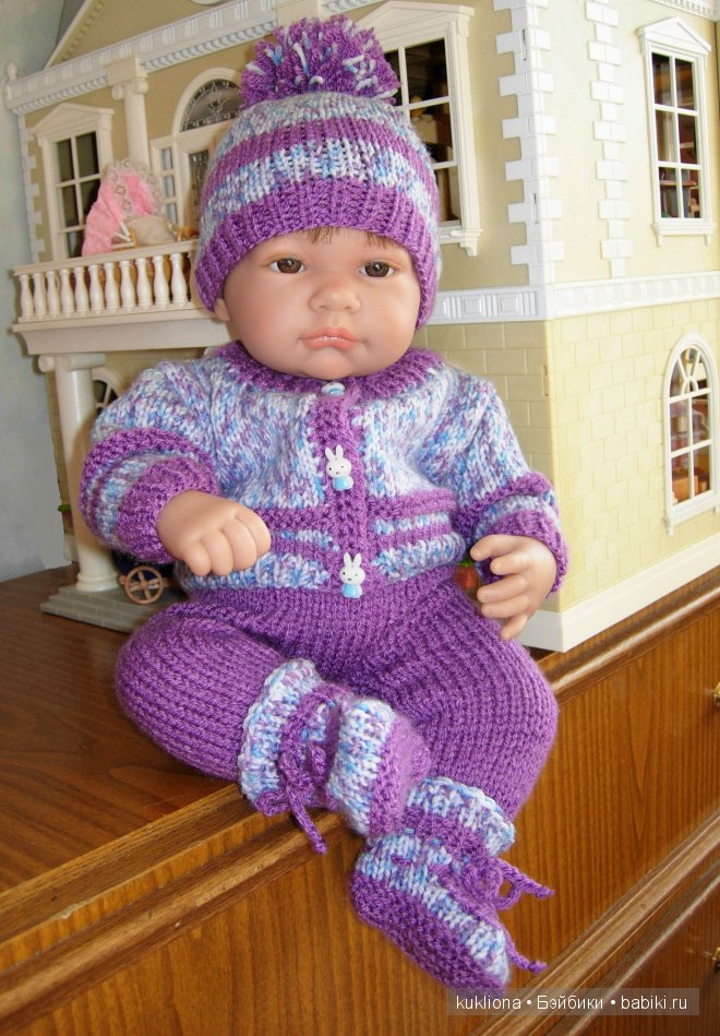 Меланжевые одежки для маленькой крошки. Одежда для кукол Antonio Juan (Антонио Хуан)