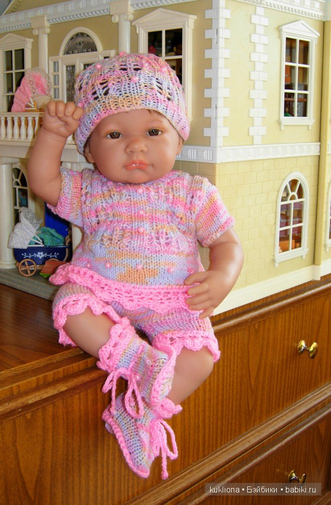 Меланжевые одежки для маленькой крошки. Одежда для кукол Antonio Juan (Антонио Хуан)