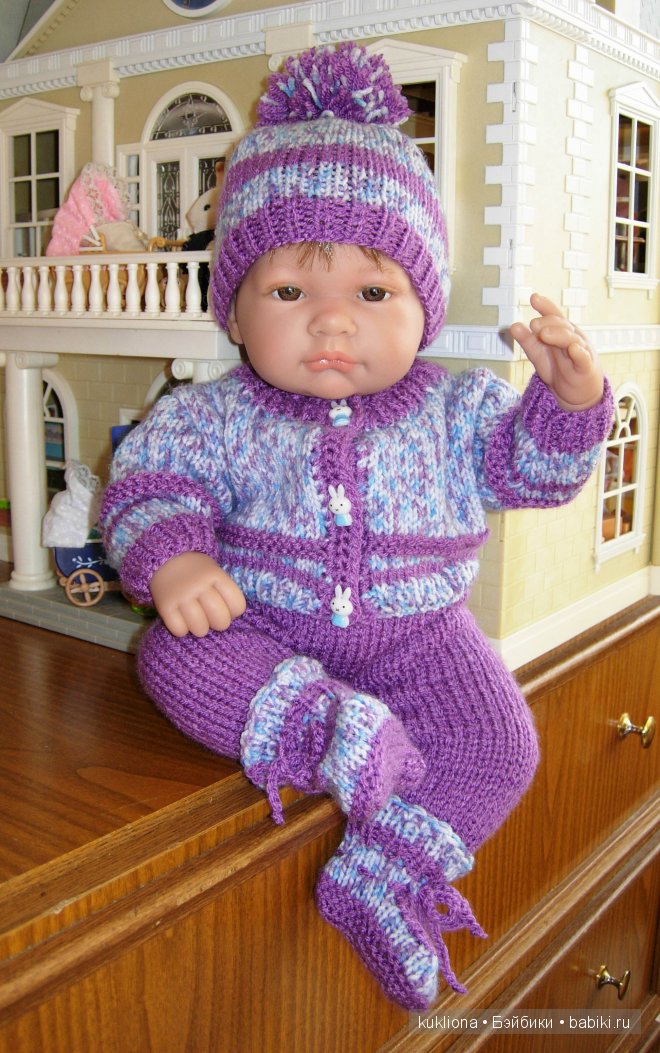Меланжевые одежки для маленькой крошки. Одежда для кукол Antonio Juan (Антонио Хуан)