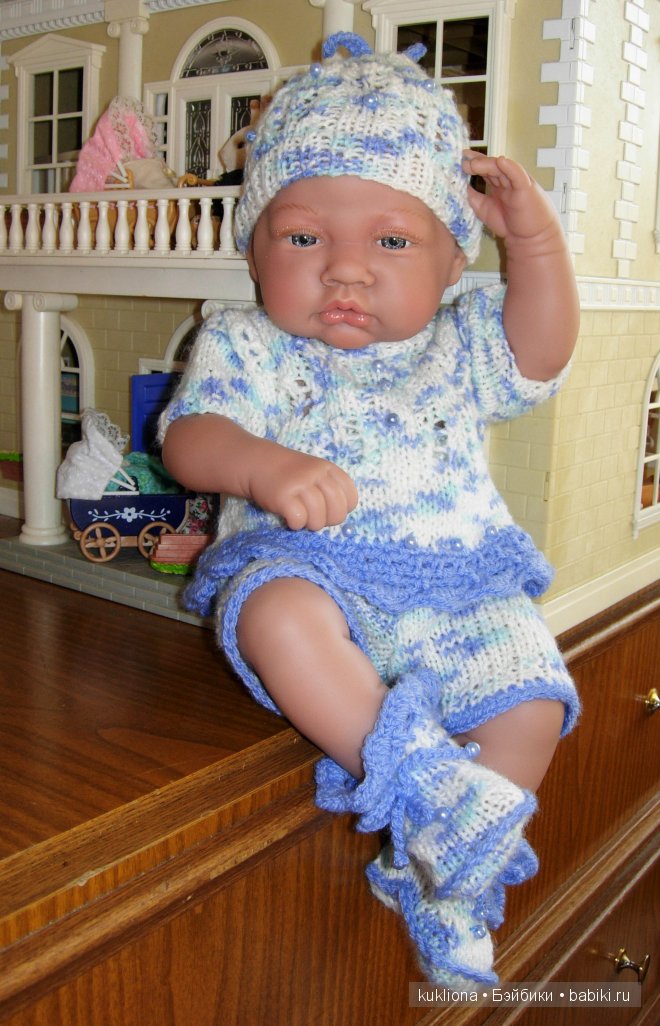 Меланжевые одежки для маленькой крошки. Одежда для кукол Antonio Juan (Антонио Хуан)