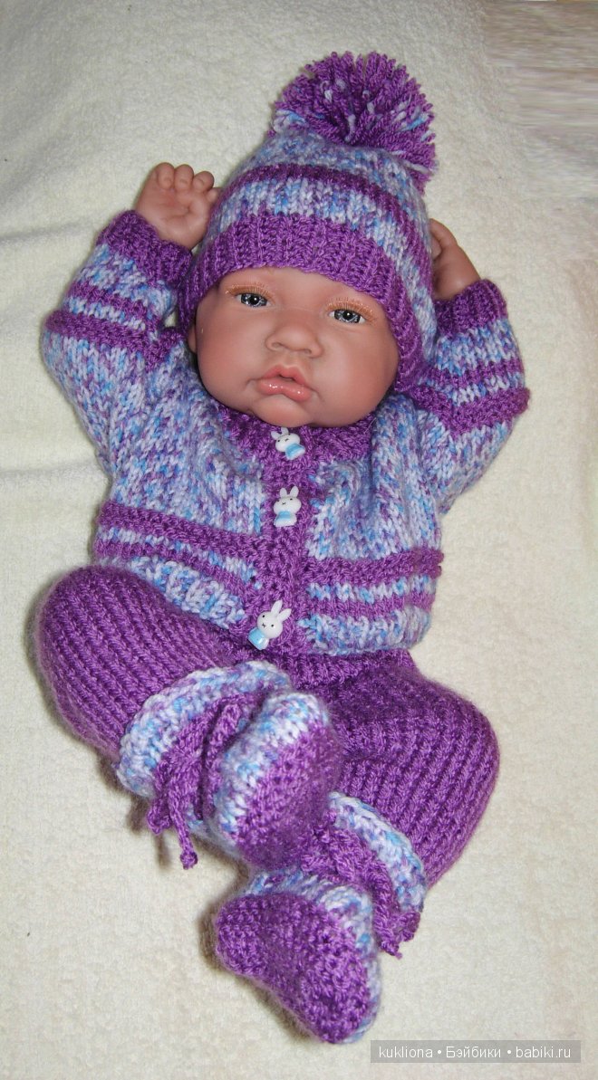Меланжевые одежки для маленькой крошки. Одежда для кукол Antonio Juan (Антонио Хуан)