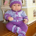 Меланжевые одежки для маленькой крошки. Одежда для кукол Antonio Juan (Антонио Хуан)