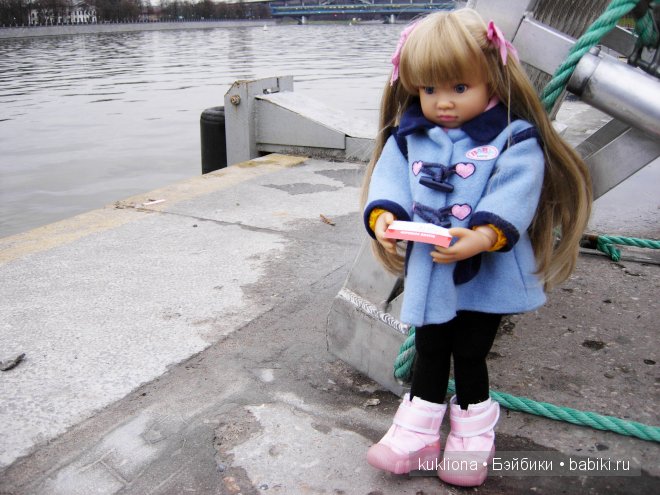 Марейка на Воробьевых горах. Часть 2. " Ох, белый теплоход ..." Кукла Mareike Kidz‘n’Cats, Sonja Hartmann