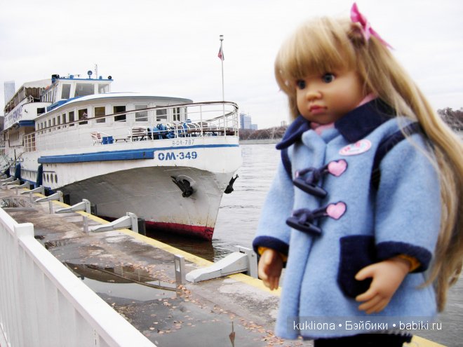 Марейка на Воробьевых горах. Часть 2. " Ох, белый теплоход ..." Кукла Mareike Kidz‘n’Cats, Sonja Hartmann