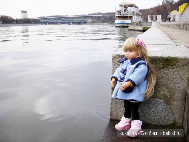 Марейка на Воробьевых горах. Часть 2. " Ох, белый теплоход ..." Кукла Mareike Kidz‘n’Cats, Sonja Hartmann