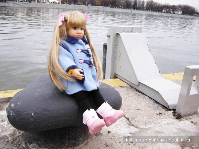 Марейка на Воробьевых горах. Часть 2. " Ох, белый теплоход ..." Кукла Mareike Kidz‘n’Cats, Sonja Hartmann