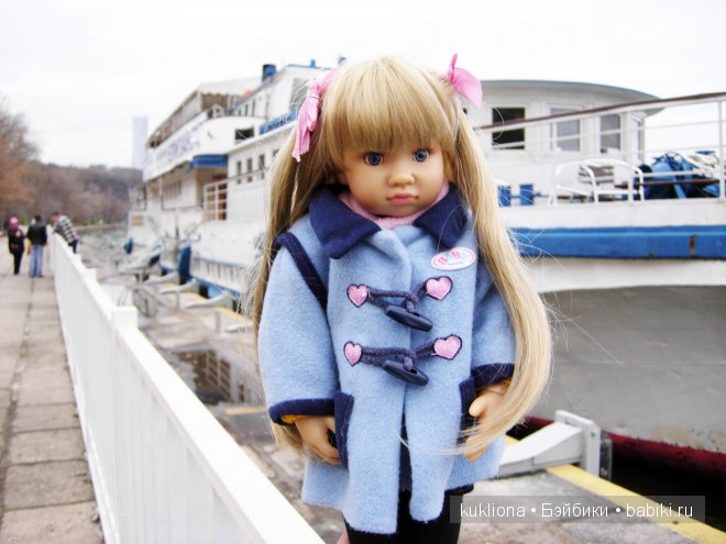 Марейка на Воробьевых горах. Часть 2. " Ох, белый теплоход ..." Кукла Mareike Kidz‘n’Cats, Sonja Hartmann