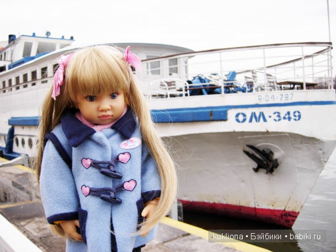 Марейка на Воробьевых горах. Часть 2. " Ох, белый теплоход ..." Кукла Mareike Kidz‘n’Cats, Sonja Hartmann