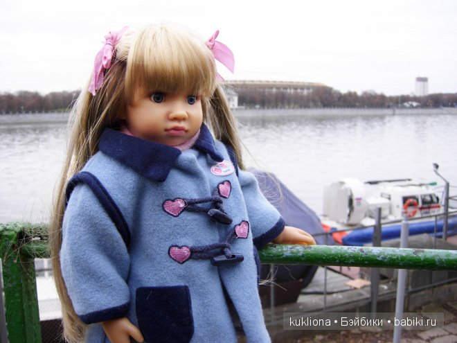 Марейка на Воробьевых горах. Часть 2. " Ох, белый теплоход ..." Кукла Mareike Kidz‘n’Cats, Sonja Hartmann (фото 4)
