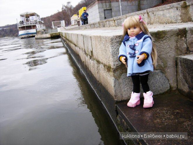 Марейка на Воробьевых горах. Часть 2. " Ох, белый теплоход ..." Кукла Mareike Kidz‘n’Cats, Sonja Hartmann