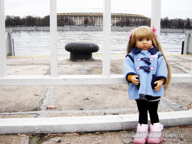 Марейка на Воробьевых горах. Часть 2. " Ох, белый теплоход ..." Кукла Mareike Kidz‘n’Cats, Sonja Hartmann