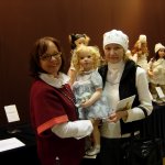 Hildegard Gunzel на IV Московской международной выставке кукол в Гостином дворе