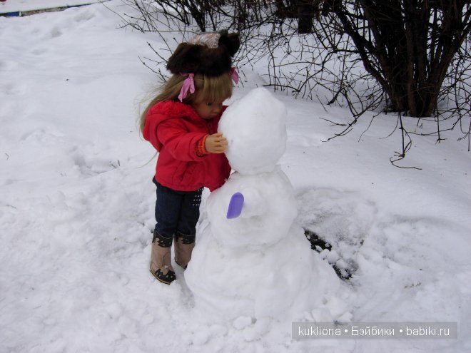 Как Марейка снеговика лепила. Кукла Mareike Kidz‘n’Cats, Sonja Hartmann с 11 шарнирами (фото 8)