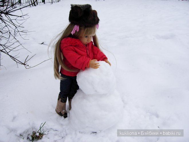 Как Марейка снеговика лепила. Кукла Mareike Kidz‘n’Cats, Sonja Hartmann с 11 шарнирами (фото 5)