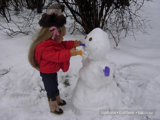 Как Марейка снеговика лепила. Кукла Mareike Kidz‘n’Cats, Sonja Hartmann с 11 шарнирами