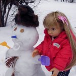 Как Марейка снеговика лепила. Кукла Mareike Kidz‘n’Cats, Sonja Hartmann с 11 шарнирами.