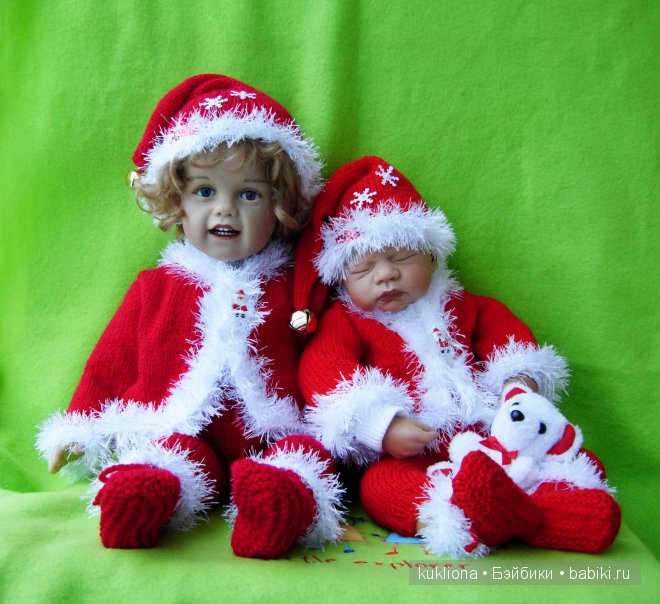 Санта Клаусы после работы. Куклы Emilie Sissel Bjorstadt Skille для Gotz и Lilian Cathariena Teunissen Zapf
