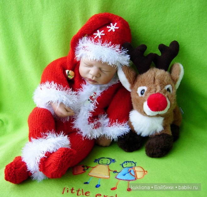 Санта Клаусы после работы. Куклы Emilie Sissel Bjorstadt Skille для Gotz и Lilian Cathariena Teunissen Zapf