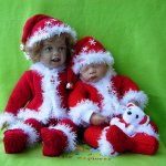 Санта Клаусы после работы. Куклы Emilie Sissel Bjorstadt Skille для Gotz и Lilian  Cathariena Teunissen Zapf