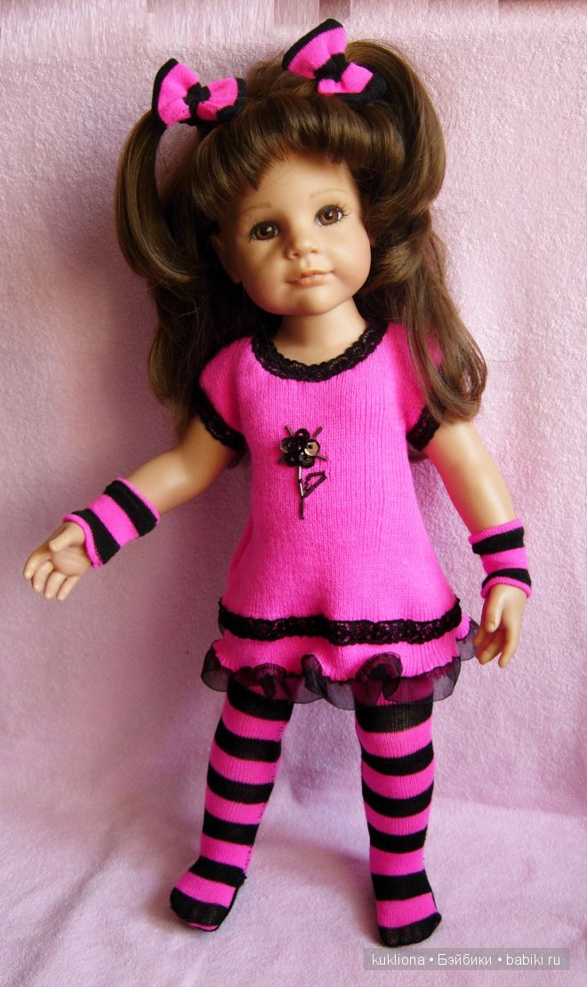 Трикотажные полоски для задорного настроения. Одежда для кукол Gotz , Kidz‘n’Cats и других