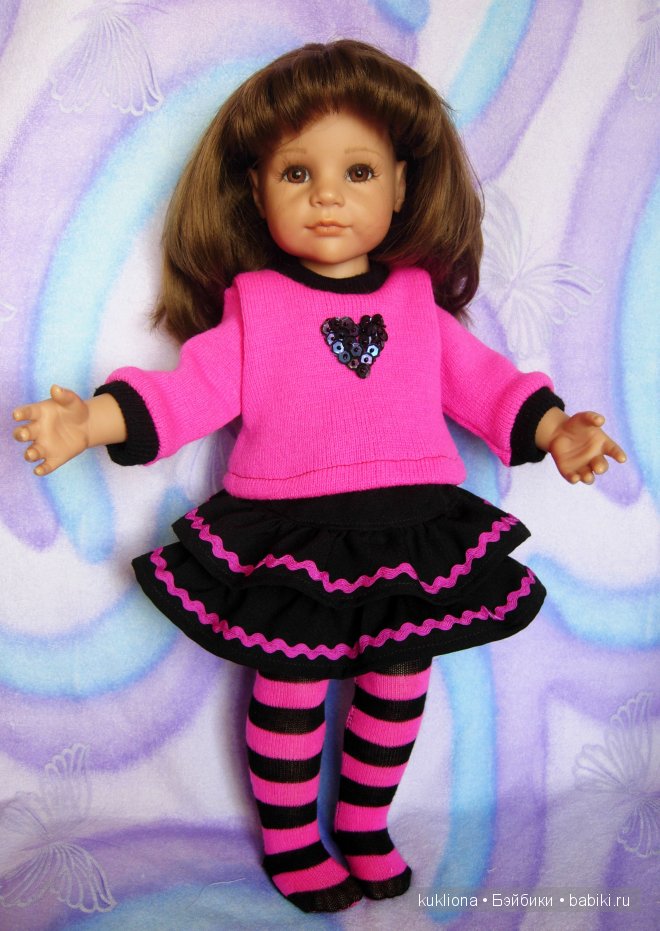 Трикотажные полоски для задорного настроения. Одежда для кукол Gotz , Kidz‘n’Cats и других (фото 3)