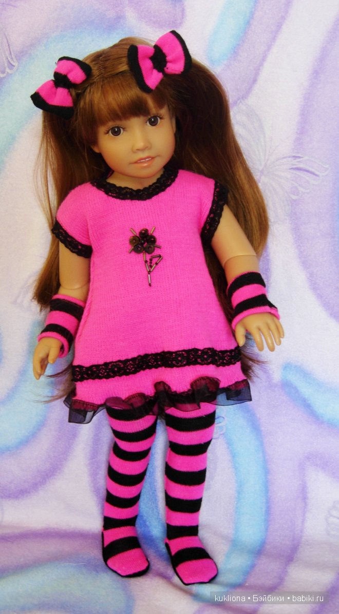 Трикотажные полоски для задорного настроения. Одежда для кукол Gotz , Kidz‘n’Cats и других (фото 6)