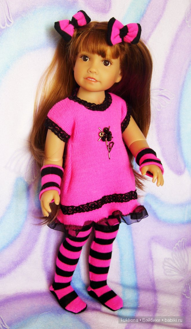 Трикотажные полоски для задорного настроения. Одежда для кукол Gotz , Kidz‘n’Cats и других (фото 5)
