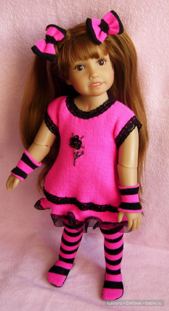Трикотажные полоски для задорного настроения. Одежда для кукол Gotz , Kidz‘n’Cats и других (фото 4)