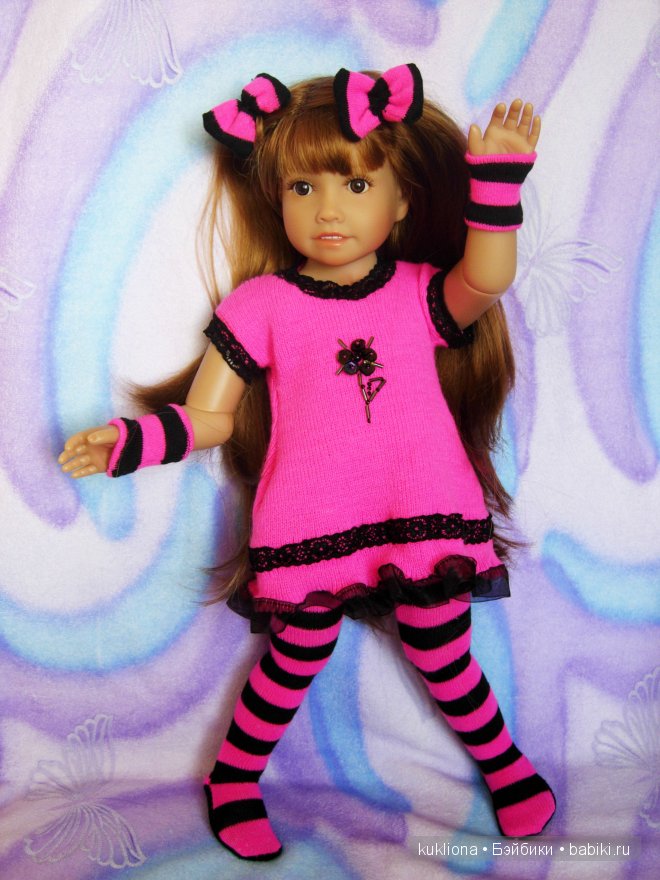 Трикотажные полоски для задорного настроения. Одежда для кукол Gotz , Kidz‘n’Cats и других (фото 7)