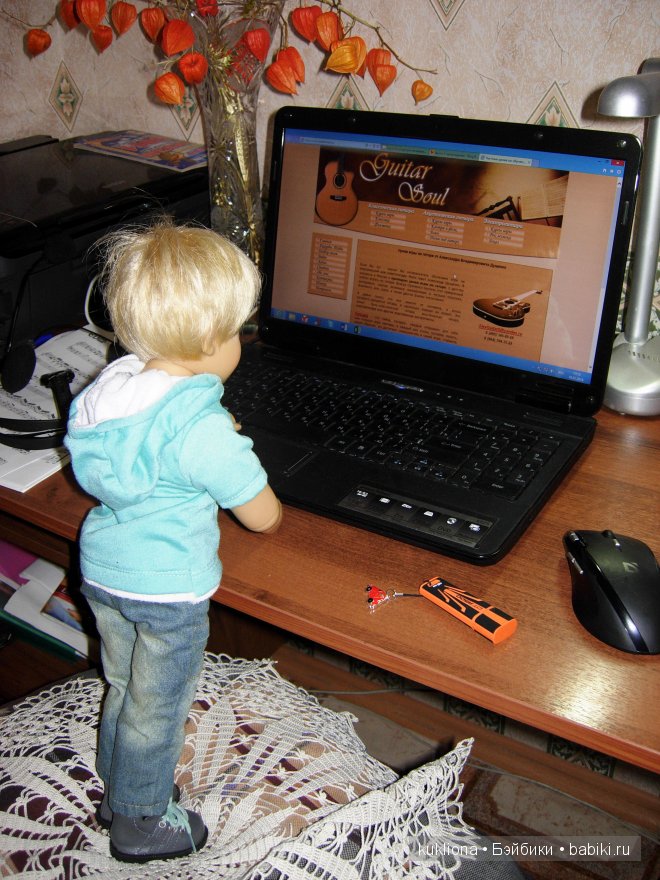 Под балконом давно серенады поют... или как Тим учился играть на гитаре. Кукла Tim Kidz‘n’Cats, Sonja Hartmann (фото 4)