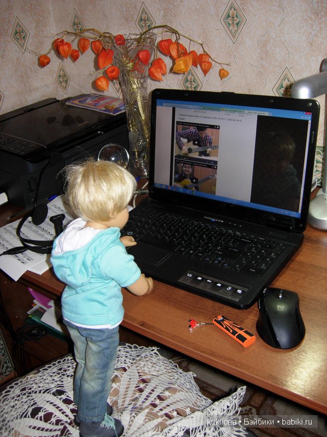 Под балконом давно серенады поют... или как Тим учился играть на гитаре. Кукла Tim Kidz‘n’Cats, Sonja Hartmann (фото 6)