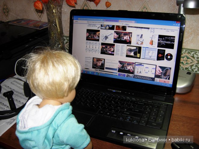 Под балконом давно серенады поют... или как Тим учился играть на гитаре. Кукла Tim Kidz‘n’Cats, Sonja Hartmann (фото 3)