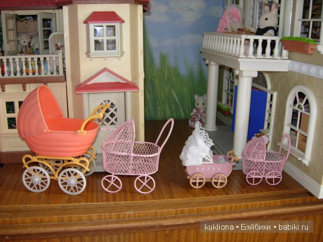 Моя парковочка колясок.Разные миниатюрные колясочки