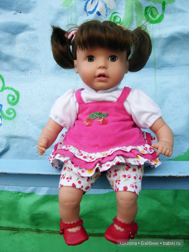Вишенка Сара Готц с морковкой. Кукла Baby Sarah`h World Gotz 2007 (фото 10)