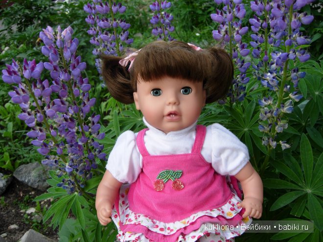 Вишенка Сара Готц с морковкой. Кукла Baby Sarah`h World Gotz 2007