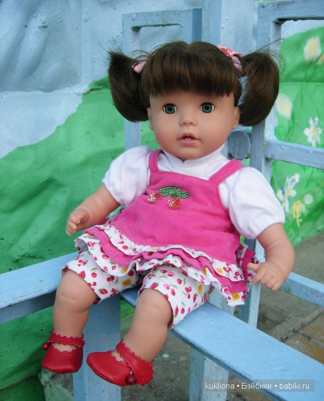 Вишенка Сара Готц с морковкой. Кукла Baby Sarah`h World Gotz 2007 (фото 8)