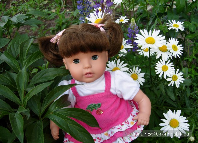 Вишенка Сара Готц с морковкой. Кукла Baby Sarah`h World Gotz 2007
