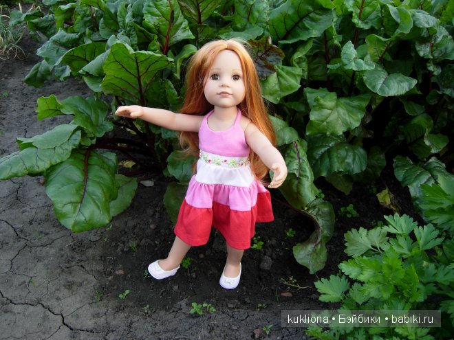 Во саду ли, в огороде. Стефания собирает урожай. Кукла Ханна на прогулке 2012 Gotz Hanna and her dog | Бэйбики Во саду ли, в огороде. Стефания собирает урожай. Кукла Ханна на прогулке 2012 Gotz Hanna and her dog (фото 3)