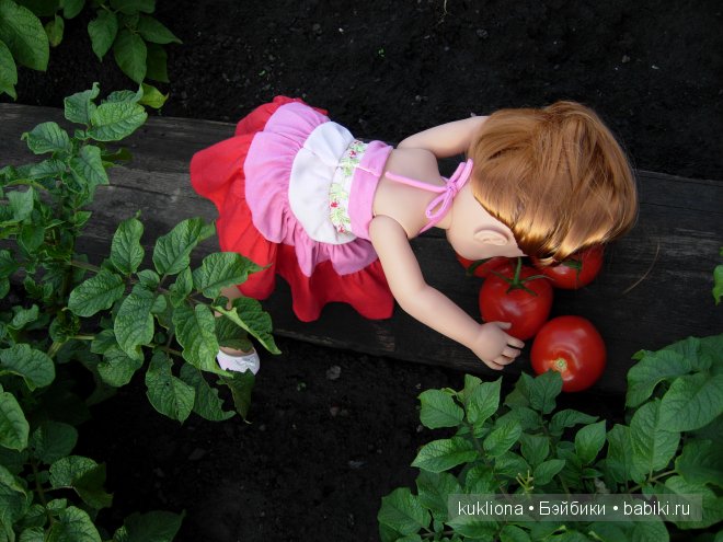 Во саду ли, в огороде. Стефания собирает урожай. Кукла Ханна на прогулке 2012 Gotz Hanna and her dog | Бэйбики Во саду ли, в огороде. Стефания собирает урожай. Кукла Ханна на прогулке 2012 Gotz Hanna and her dog