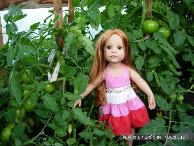 Во саду ли, в огороде. Стефания собирает урожай. Кукла Ханна на прогулке 2012 Gotz Hanna and her dog | Бэйбики Во саду ли, в огороде. Стефания собирает урожай. Кукла Ханна на прогулке 2012 Gotz Hanna and her dog (фото 8)