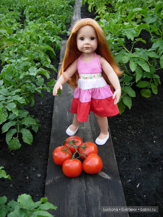 Во саду ли, в огороде. Стефания собирает урожай. Кукла Ханна на прогулке 2012 Gotz Hanna and her dog | Бэйбики Во саду ли, в огороде. Стефания собирает урожай. Кукла Ханна на прогулке 2012 Gotz Hanna and her dog