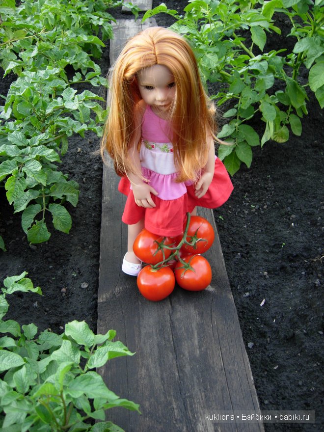 Во саду ли, в огороде. Стефания собирает урожай. Кукла Ханна на прогулке 2012 Gotz Hanna and her dog | Бэйбики Во саду ли, в огороде. Стефания собирает урожай. Кукла Ханна на прогулке 2012 Gotz Hanna and her dog