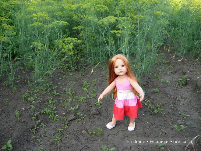 Во саду ли, в огороде. Стефания собирает урожай. Кукла Ханна на прогулке 2012 Gotz Hanna and her dog | Бэйбики Во саду ли, в огороде. Стефания собирает урожай. Кукла Ханна на прогулке 2012 Gotz Hanna and her dog (фото 2)