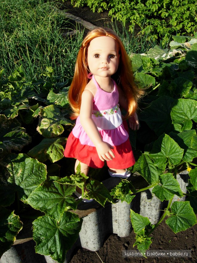 Во саду ли, в огороде. Стефания собирает урожай. Кукла Ханна на прогулке 2012 Gotz Hanna and her dog | Бэйбики Во саду ли, в огороде. Стефания собирает урожай. Кукла Ханна на прогулке 2012 Gotz Hanna and her dog