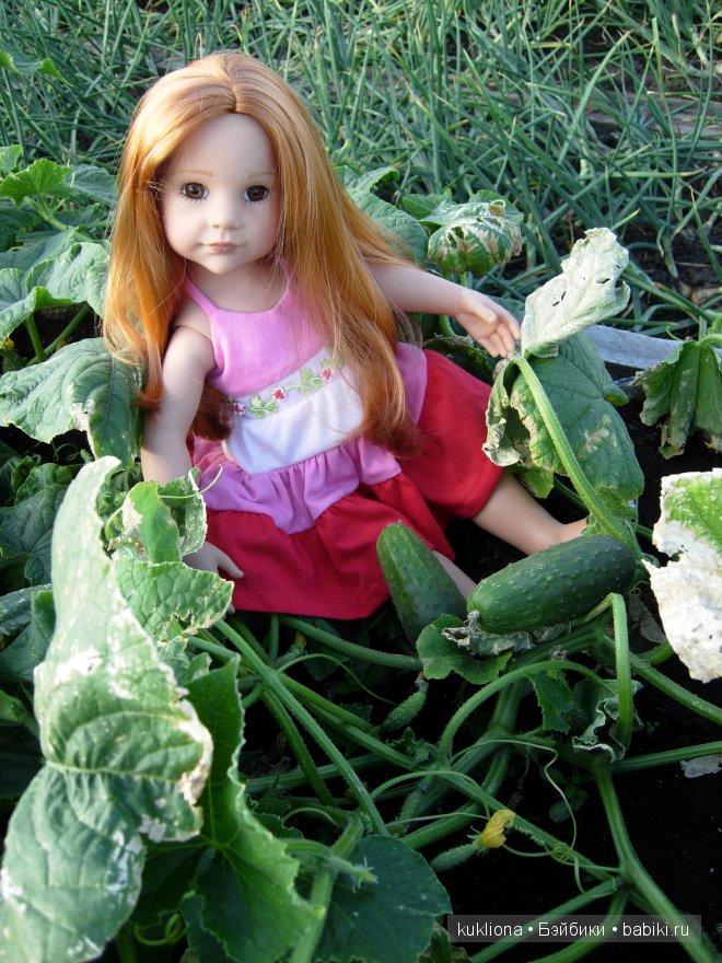 Во саду ли, в огороде. Стефания собирает урожай. Кукла Ханна на прогулке 2012 Gotz Hanna and her dog | Бэйбики Во саду ли, в огороде. Стефания собирает урожай. Кукла Ханна на прогулке 2012 Gotz Hanna and her dog