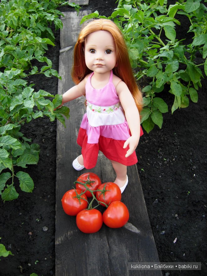 Во саду ли, в огороде. Стефания собирает урожай. Кукла Ханна на прогулке 2012 Gotz Hanna and her dog | Бэйбики Во саду ли, в огороде. Стефания собирает урожай. Кукла Ханна на прогулке 2012 Gotz Hanna and her dog