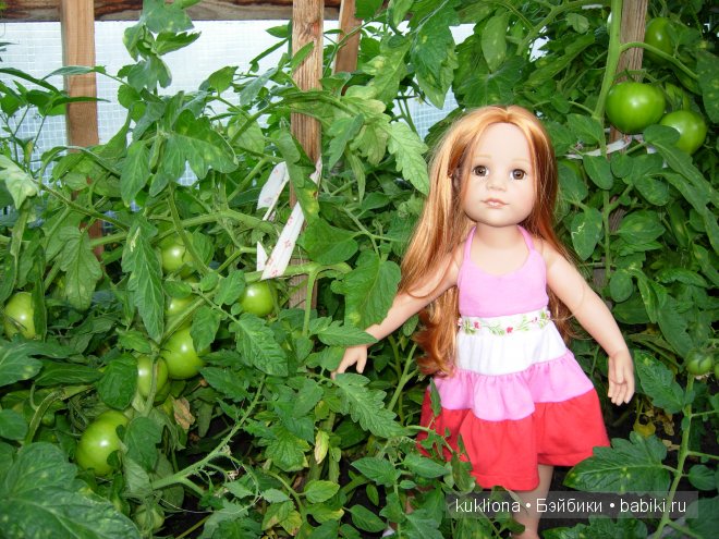Во саду ли, в огороде. Стефания собирает урожай. Кукла Ханна на прогулке 2012 Gotz Hanna and her dog | Бэйбики Во саду ли, в огороде. Стефания собирает урожай. Кукла Ханна на прогулке 2012 Gotz Hanna and her dog (фото 7)